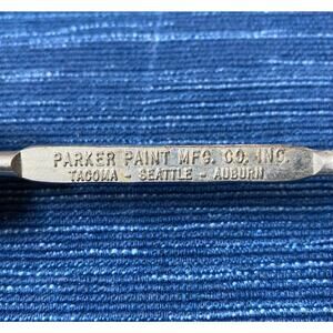 VTG Parker Paint Can Beer Bottle Opener Seattle Tacoma Washington Advertising